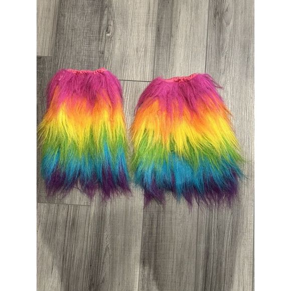 Hello Kitty Accessories Hello Kitty Furry Rainbow Leg Warmers Boot